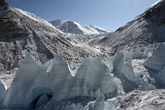 09 Donfang Peak And Donfang Peak II Above The Yuandong Rongpu Glacier Across The Trail From Intermediate Camp To Mount Everest North Face Advanced Base Camp In Tibet.jpg